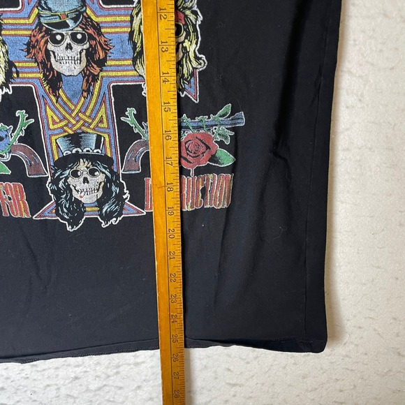 Guns N Roses 1988 Tour T Shirt Black Short Sleeve Graphic Print Mens Size M - Picture 5 of 8